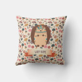 Woodland Animals Tribal Pillow - Geboren als wild Kussen (Achterkant)