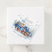 Woodland Animals Truck ONEderland 1st Birthday Bedankjes Labels (In situ)