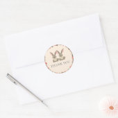 Woodland Animals Twins Bedankt Ronde Sticker (Envelop)