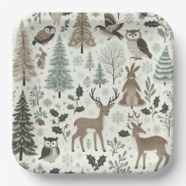 Woodland Animals Vakantiepapier Bord