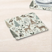 Woodland Animals Vakantiepapier Onderzetter (Schuin)