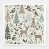 Woodland Animals Vakantiepapier Servet (Voorkant)