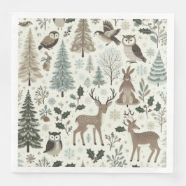 Woodland Animals Vakantiepapier Servet