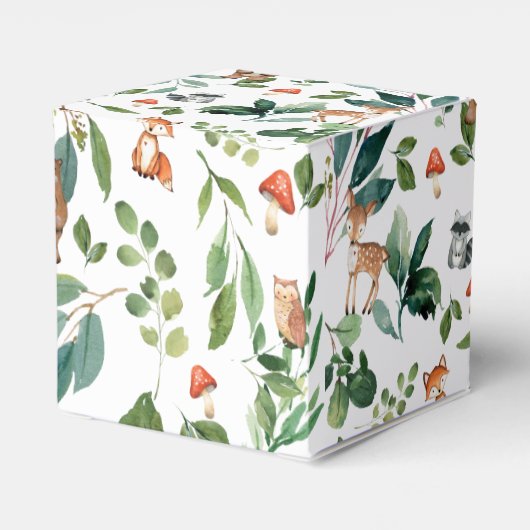 Woodland Animals Verjaardag Baby shower Dank u Bedankdoosjes (Achterkant)