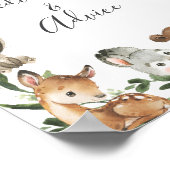 Woodland Animals Voorspellingen en Advies Sign Poster (Hoek)