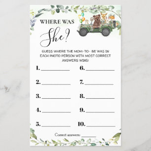 Woodland Animals Waar was de Kaart van het schoene