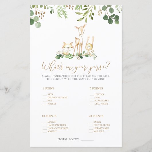 Woodland Animals Wat is er in je paardenschoeisel? (Voorkant)