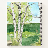 Woodland Animals Waterverf Aangepaste naam Notitieboek (Achterkant)