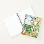 Woodland Animals Waterverf Aangepaste naam Notitieboek (Binnen)