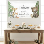 Woodland Animals Welcome Baby shower Banner
