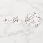 Woodland Animals Whimsical Winter Baby shower Confetti (Voorkanten)