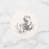 Woodland Animals Whimsical Winter Baby shower Confetti (Kleine voorkant)