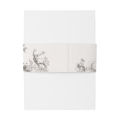 Woodland Animals Whimsical Winter Baby shower Uitnodigingen Wikkel (Achterkant Voorbeeld)