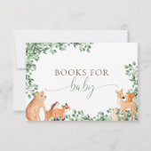 Woodland Animals White Book Request Kaart (Achterkant)