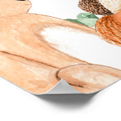 Woodland Animals White Wild One Welkomstbord Poster (Hoek)