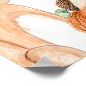 Woodland Animals Wild One First Birthday Welkom Poster (Hoek)