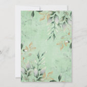 Woodland Animals Wild One Greenery Gold Birthday Bedankkaart (Achterkant)