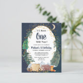 Woodland Animals Wilde 1 1e verjaardag (Staand voorkant)