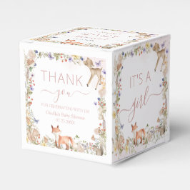 Woodland Animals Wildflower Baby shower Mini Bedankdoosjes