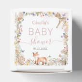 Woodland Animals Wildflower Baby shower Mini Bedankdoosjes (Bovenkant)