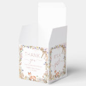 Woodland Animals Wildflower Baby shower Mini Bedankdoosjes (Geopend)