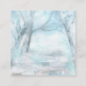 Woodland Animals Winter Baby shower Book Request Informatiekaartje (Achterkant)