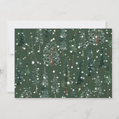 Woodland Animal's Winter Baby shower Kaart (Achterkant)