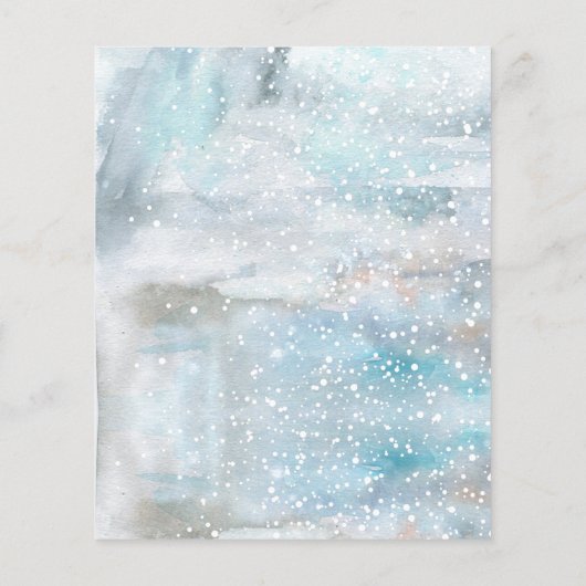 Woodland Animals Winter Boy Baby shower Bingo Card (Achterkant)