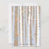 Woodland Animals Winter Boys Birthday Invitation Kaart (Achterkant)