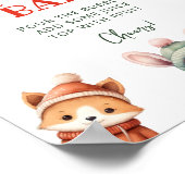 Woodland Animals Winter Mom-osa Bar Poster (Hoek)