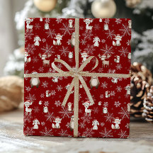 Woodland Animals Winter Wonderland Decoupage Rood