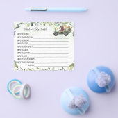 Woodland Animals Wishes for Baby Baby shower card Flyer (Enkel)