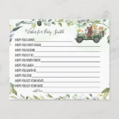 Woodland Animals Wishes for Baby Baby shower card Flyer (Voorkant)