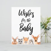 Woodland Animals Wishes for the Baby Sign (Staand voorkant)