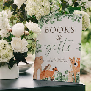 Woodland Animals Witte Boeken en Geschenken Teken Poster