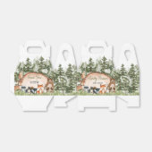 Woodland Animals Wood Slice Baby shower Bedankdoosjes (Uitgevouwen)