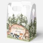 Woodland Animals Wood Slice Baby shower Bedankdoosjes (Geopend)