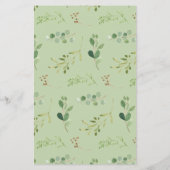 Woodland Animals Word Scramble Baby shower Game (Achterkant)