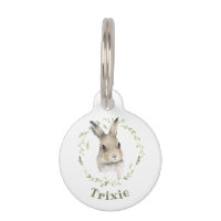 Woodland Animals Wreath Bunny Rabbit Waterverf