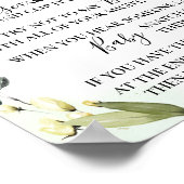 Woodland Animals zeggen niet dat Baby shower Game  Poster (Hoek)