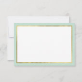 Woodland Antlers Bedankt Card, Mint, Grijs (Achterkant)