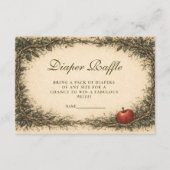 Woodland Apple Forest Diapper Raffle Informatiekaartje (Voorkant)