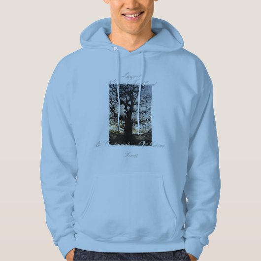 Woodland appreciation hoodie :Tree Silhouette (Voorkant)