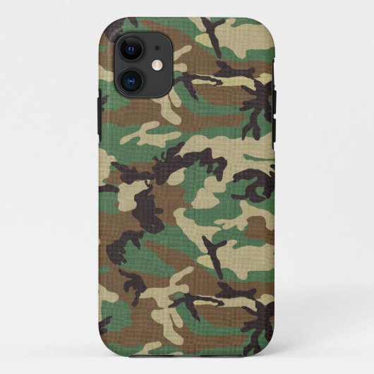 Woodland Army Camo iPhone 5/5S Xtreme Hoesje (Achterkant)