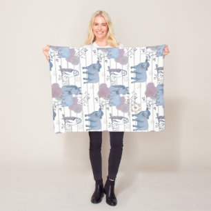 Woodland Art babydeken Fleece Deken