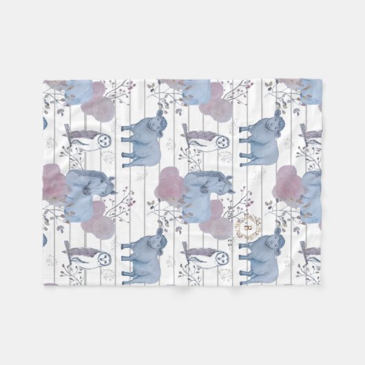 Woodland Art babydeken Fleece Deken (Voorkant (Horizontaal))