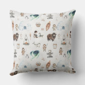 Woodland Aurora Nursery gepersonaliseerd Kussen (Achterkant)