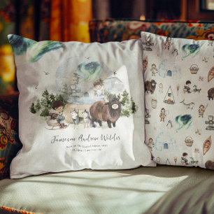 Woodland Aurora Nursery gepersonaliseerd Kussen