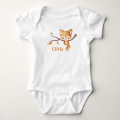 Woodland Autumn Baby Fox Romper (Voorkant)