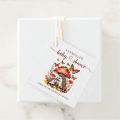 Woodland Autumn Hedgehog Baby shower Bedankjes Labels (In situ)